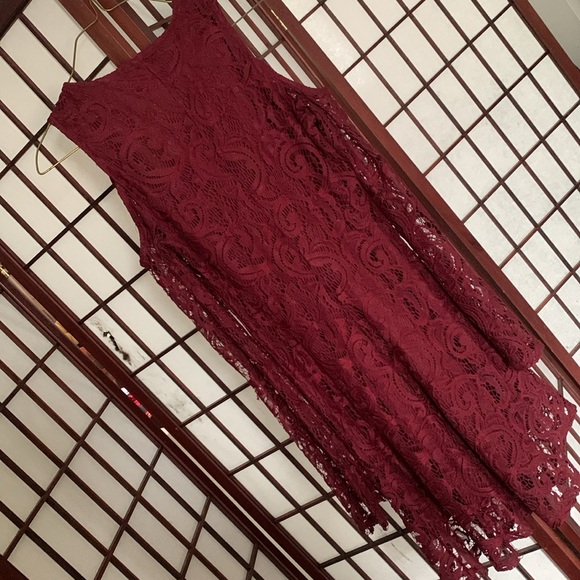 Material Girl Cold Shoulder Lace Dress - Picture 6 of 6